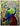 Abstraktes Porträt eines Mannes mit Sombrero in kräftigen Farben. Symbolischer Hüter der Farben von Künstler Di Martino – spirituell, geheimnisvoll, ausdrucksstark.
